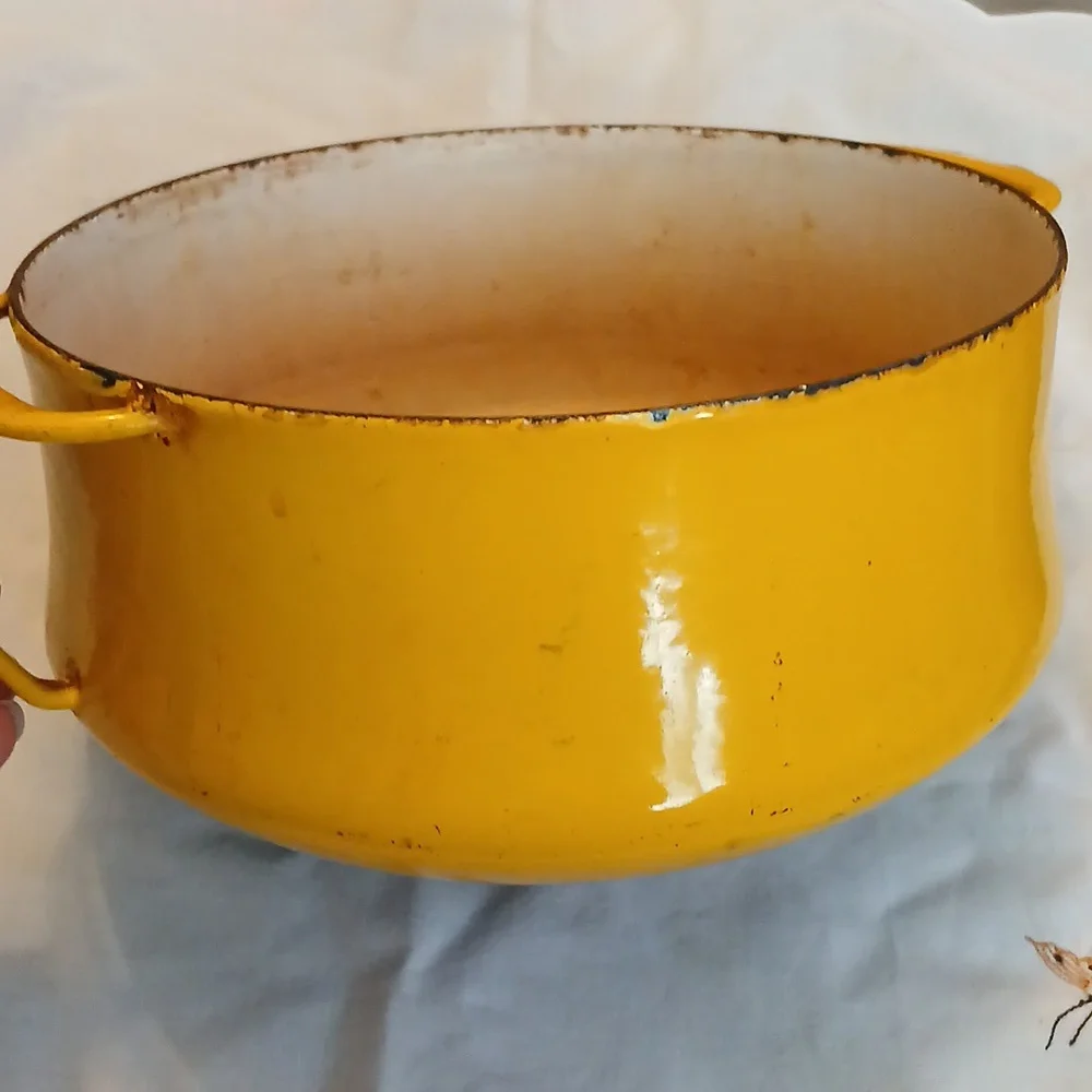 Dansk 7 in yellow Enamel pot Kobenstyle - Picture 6 of 7
